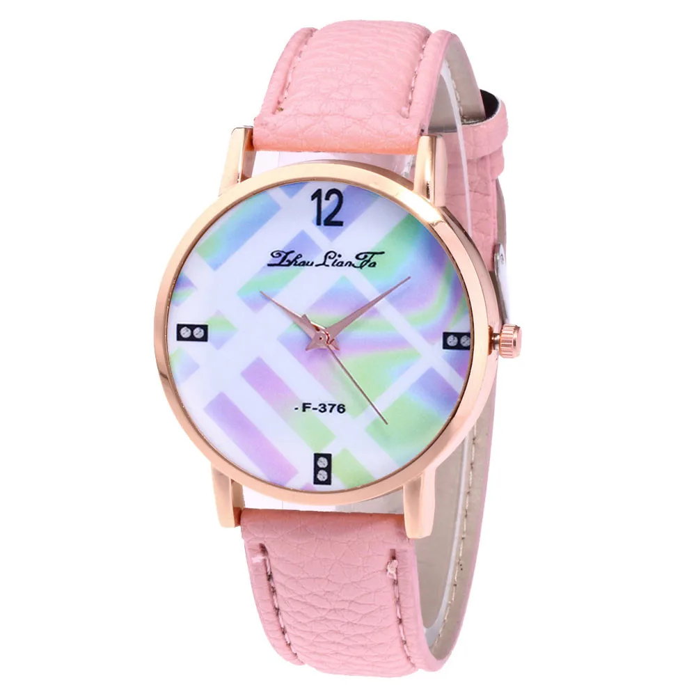 Women's Gifts Fashion Casual Leather Strap Analog Quartz Round Watch Women's Gifts Fashion Casual Leather Strap Analog Quartz Round Watch