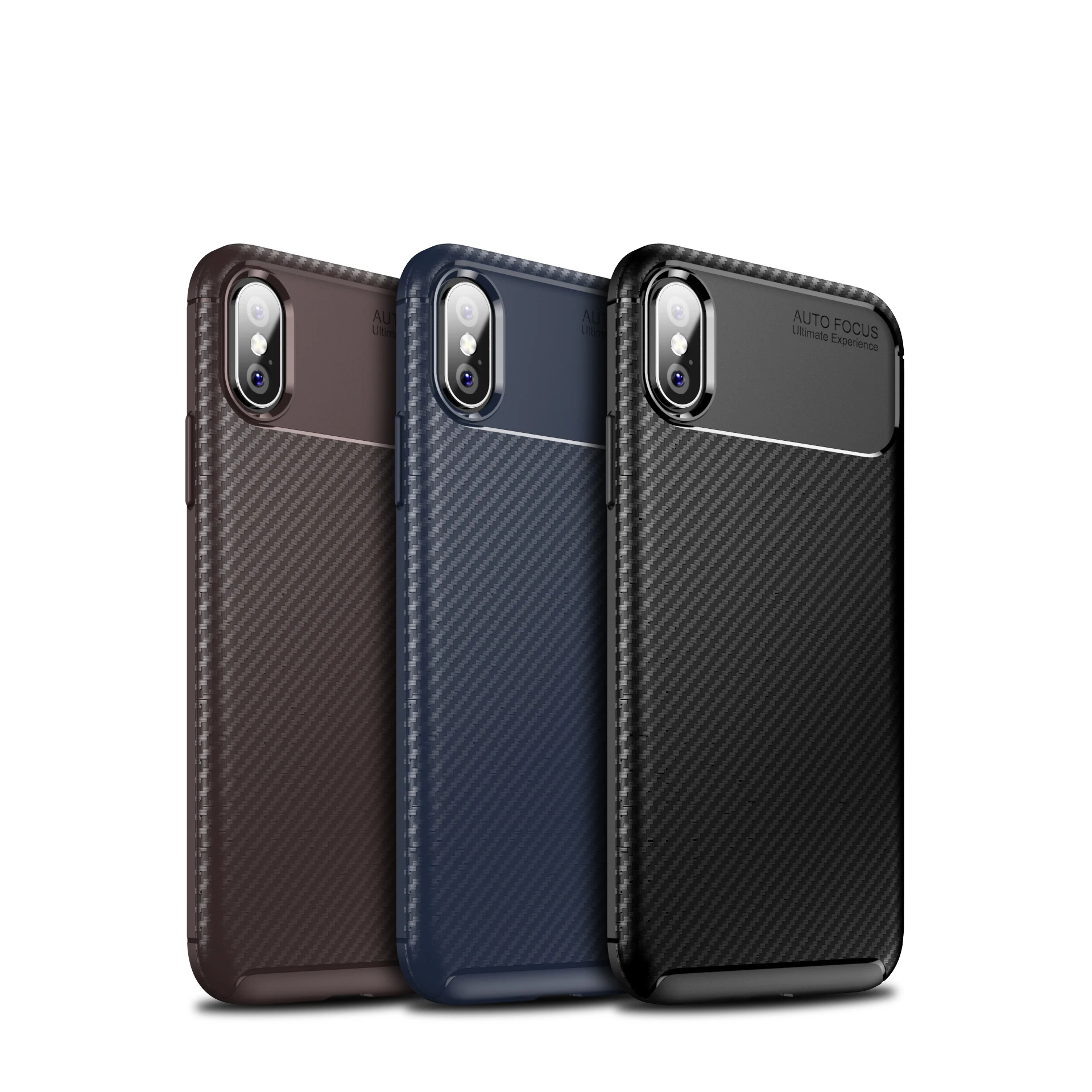 buy Carbon Fiber Phone Case on for iphone XS XR XS Max Shockproof Soft Silicone TPU Cover for iphone X 6 6s 7 8 Plus Case