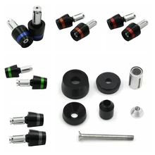 22 мм Универсальная Ручка Вилка ручной бар концы 2 купальный костюм мотоциклетный алюминиевый руль Шестерня сбалансированный штекер слайдер Ручка Бар Конец