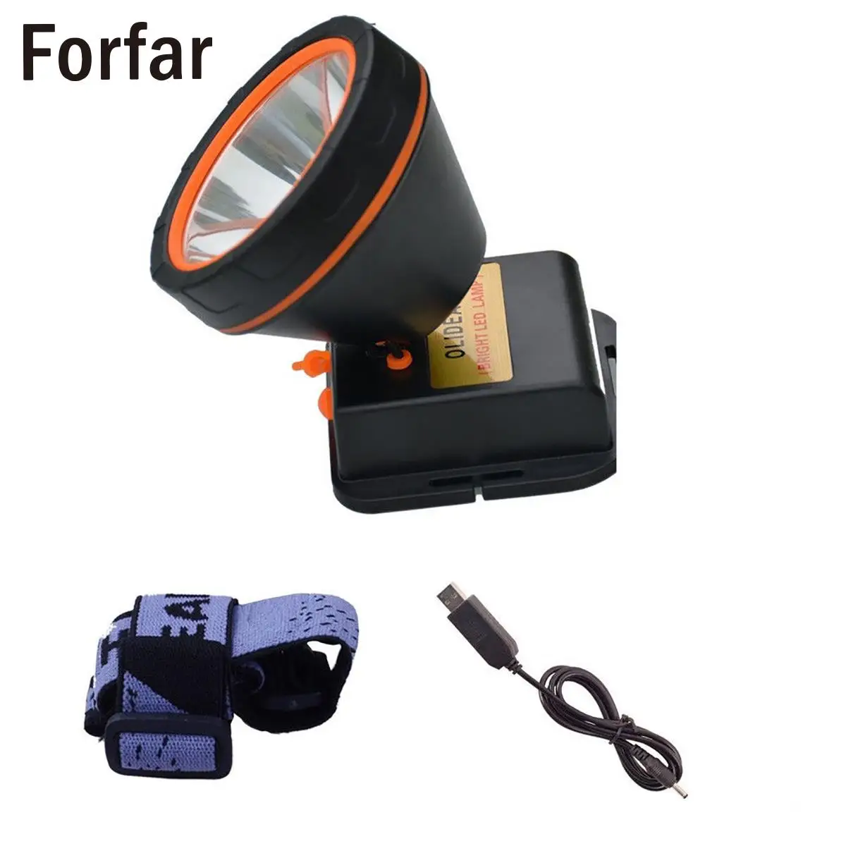 

Universal 4.2V LED Headlamp Flashligh Torch Vibration Proof USB Adjustable Flexible Powerful