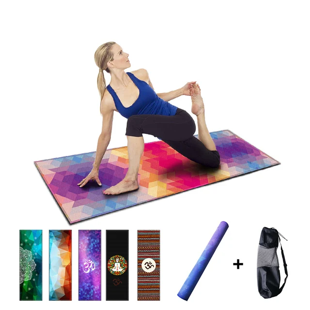 Natuurlijke Rubber Yoga Mat antislip fitness matten met yoga tas