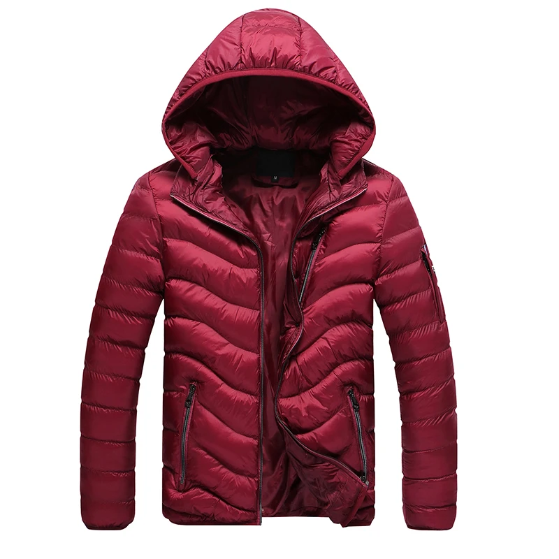 Men Down Jacket Mens Winter Thick Warm Down Jacket Fashion Long Coat Duck Down Stand Collar Removable Free Shipping