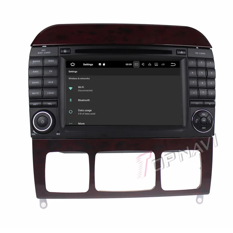 Sale Topnavi Android 7.1 Car DVD Player Radio for Benz S Series R-W251/R280/R300/R320/R350/R500(2006-) Stereo GPS Naviagtion 2G+16GB 22