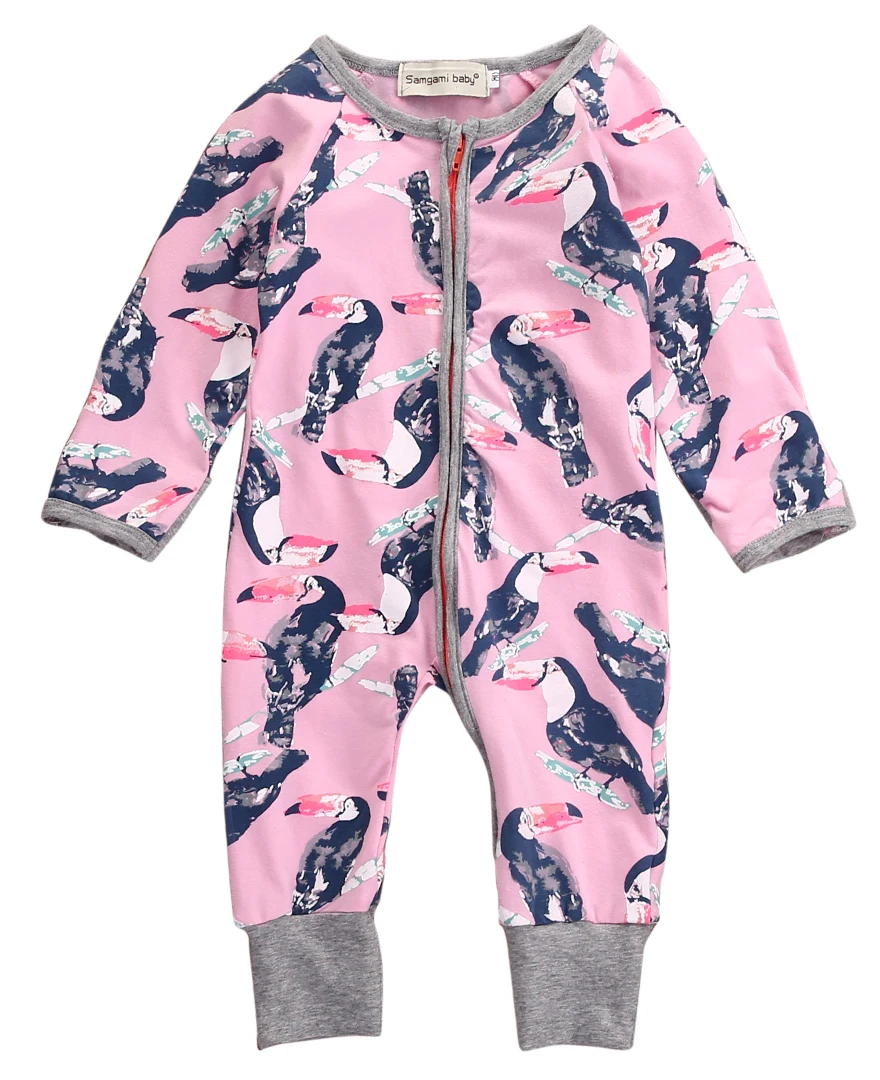 Hot Sale Newborn Toddler Infant Baby Boys Girls Parrot Clothes Long