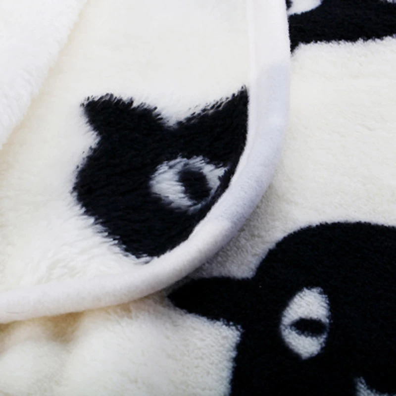 Новинка, Коралловое шерстяное одеяло, одеяло с рисунком кота, покрывало, обертывание, Bebe, обертывание, постельное белье для новорожденных малышей, одеяло 70x100 см