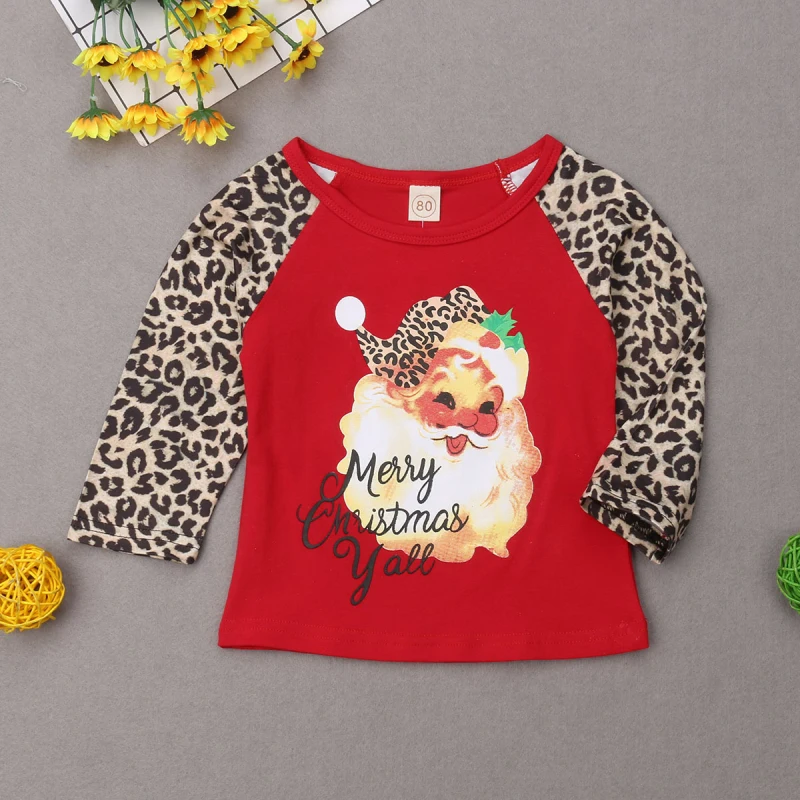 Рождественская одежда для мамы и дочки, футболки, одинаковые комплекты для семьи, футболки с длинными рукавами с Санта-Клаусом, футболки для женщин и детей
