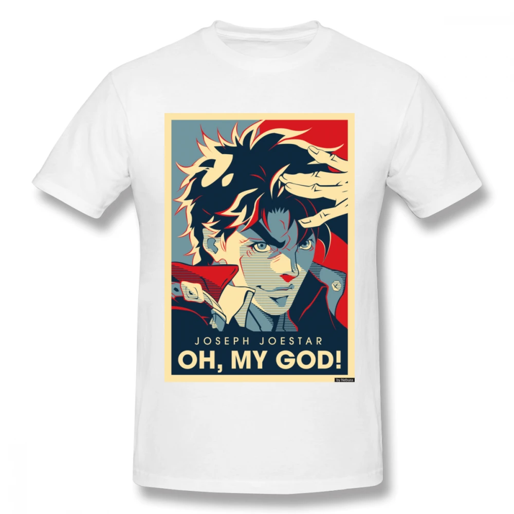Jojos Bizarre Adventure Vintage Joestar Joseph Camiseta para hombres talla grande algodón equipo Camiseta 4XL 5XL 6XL Camiseta