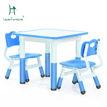 Луи Мода для детей детский сад Подъемные столы и стулья Набор Обучающие игрушки для детей ранняя игра живопись стол маленький квадратный стол