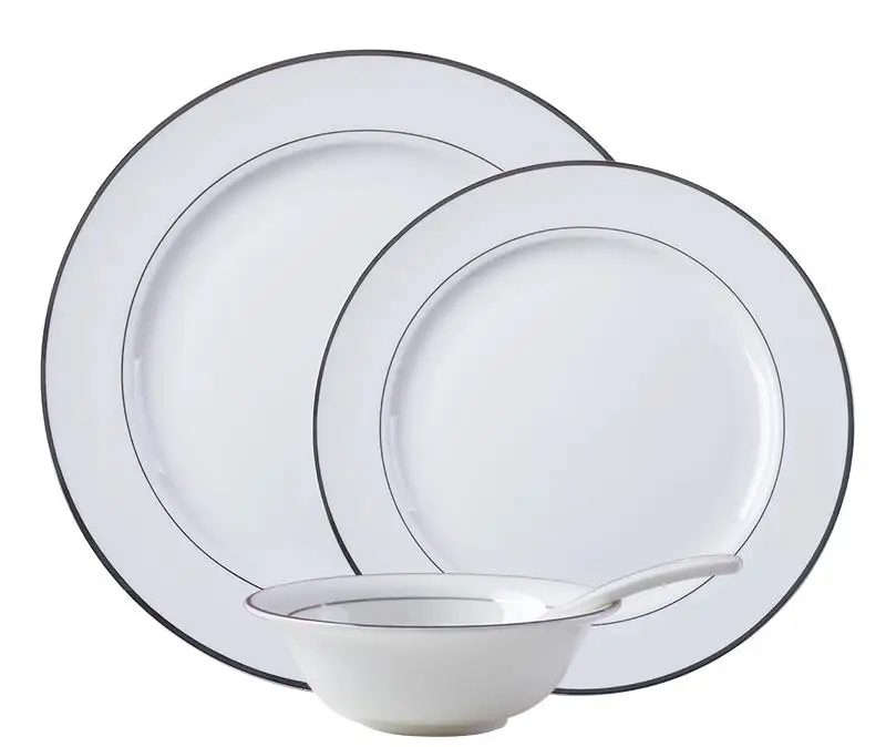 Посуда, тарелка для стейка, Западная тарелка, для дома, костяной фарфор, Европейский набор, китайская фарфоровая посуда, костяной фарфор - Цвет: 1lot 4pcs