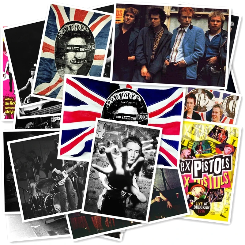 D1-17# Sex Pistols Классическая серия наклеек 20/шт ПВХ Коллекция ноутбуков подарок домашний декор холодильник Стайлинг смешанные наклейки s