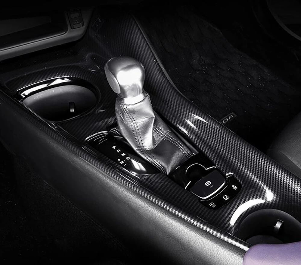 

Car Central Console Gear Shift Panel Trim For Toyota CHR C-HR 2016-2018 Carbon Fiber Style LHD & RHD