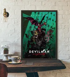 Devilman плакса Netflix японского аниме ТВ show стены Книги по искусству Настенный декор шелка печатает Книги по искусству плакат Картины для