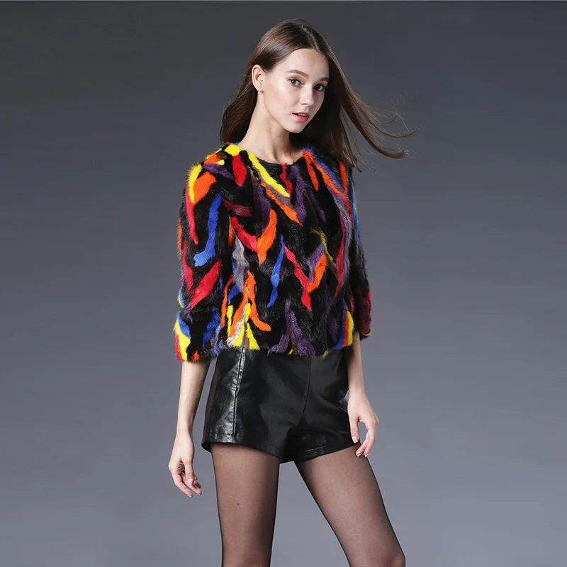 Veste Vison Véritable Châle Directe Arrivée Manteau Vente 2018 Fourrure Luxe D'hiver 01 Gilet Trimestre De Trois Femmes Chaude Nouvelle Sleevethick vOSwWqzw