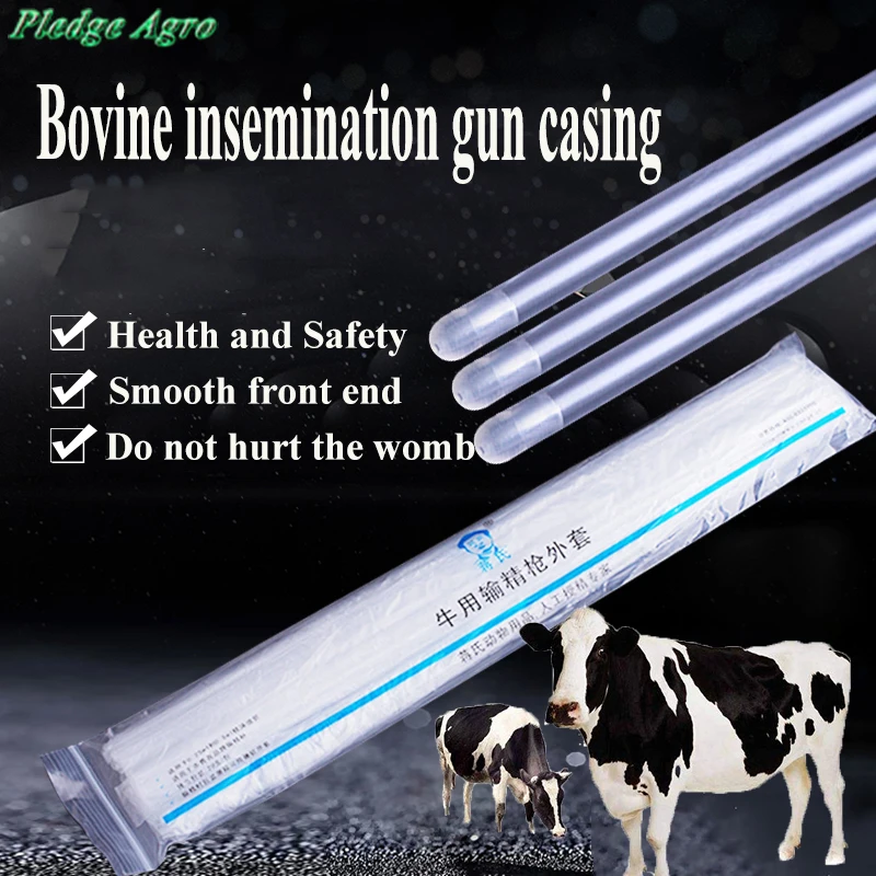 

20pcs disposable cattle cow bovine artificial insemination gun catheter sleeve casing medicina veterinaria veterinary equipment