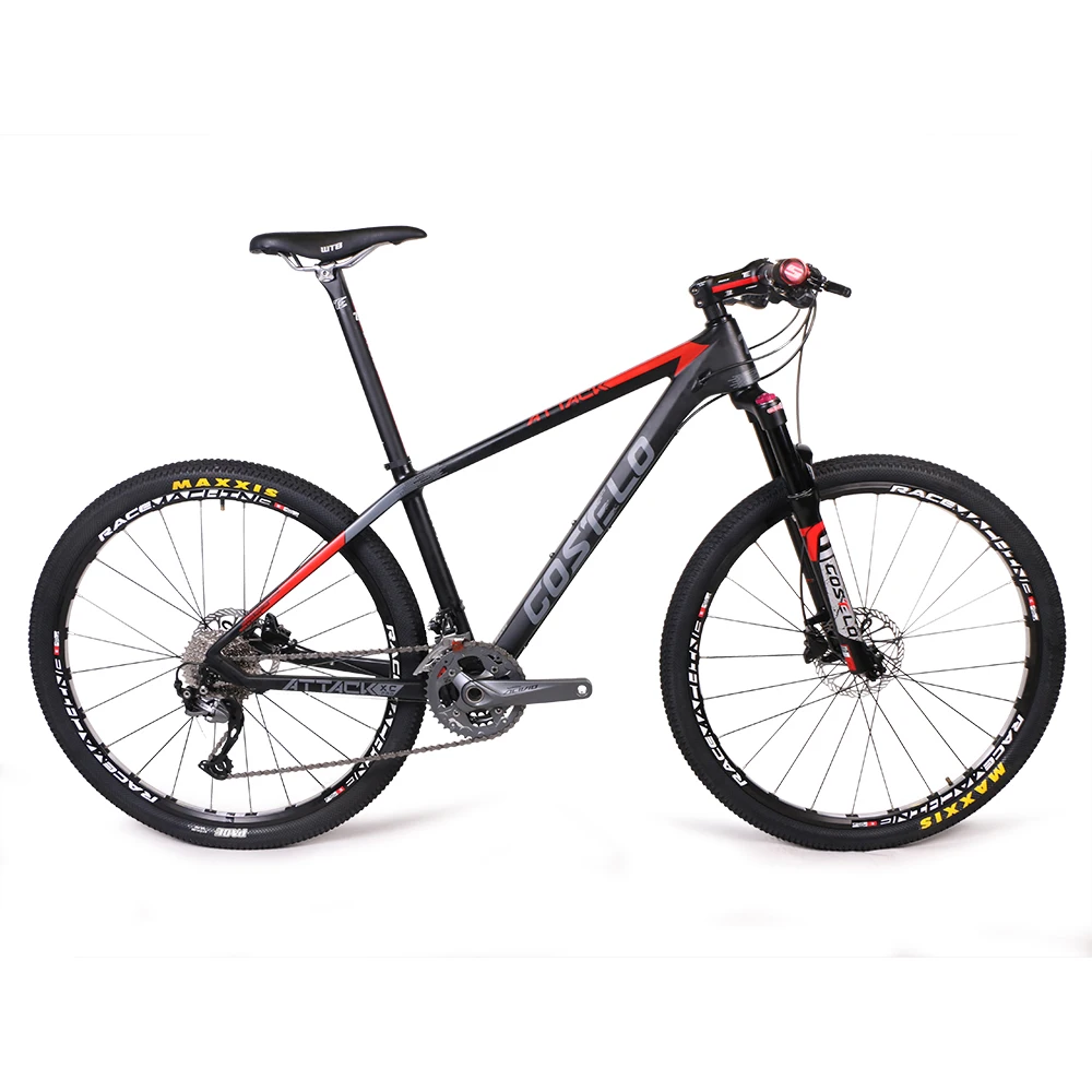 

costelo ATTACK bicycle MTB Frame carbon Bicylce Mountain Bike Ultralight 27.5 MTB Frame original groups wheels saddle bar tire