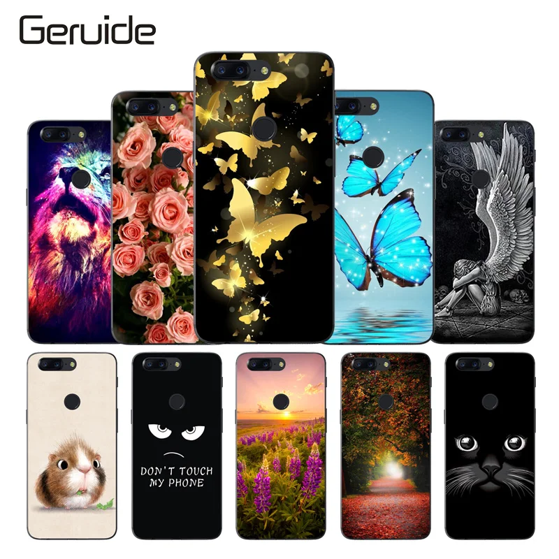 

Geruide OnePlus 5T 6.01" Cover Case Cartoon 3D Painting Case oneplus 5T Silicon Shockproof Phone Case One Plus 5t Cover