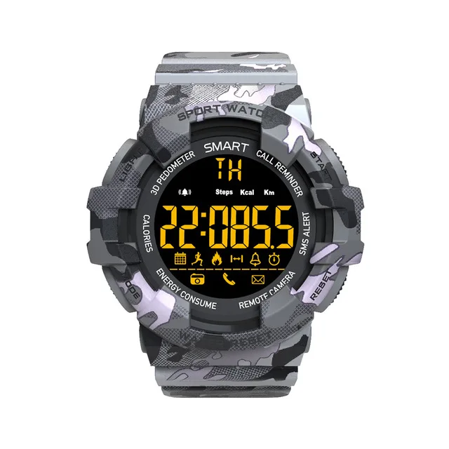 EXRIZU EX16S EX16M EX16C EX16 спортивные водостойкие Смарт-часы с длительным временем ожидания секундомер трекер для мужчин мужской часы для женщин - Цвет: EX16M-GRAY