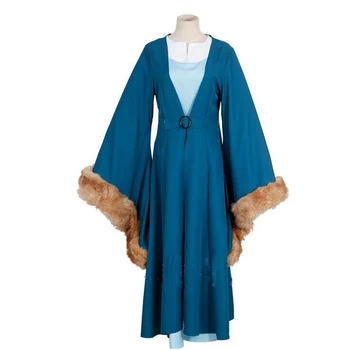 

2017 Game Of Thrones Cosplay Cats Aunt Costum Catelyn Tully Stark Dress Graceful