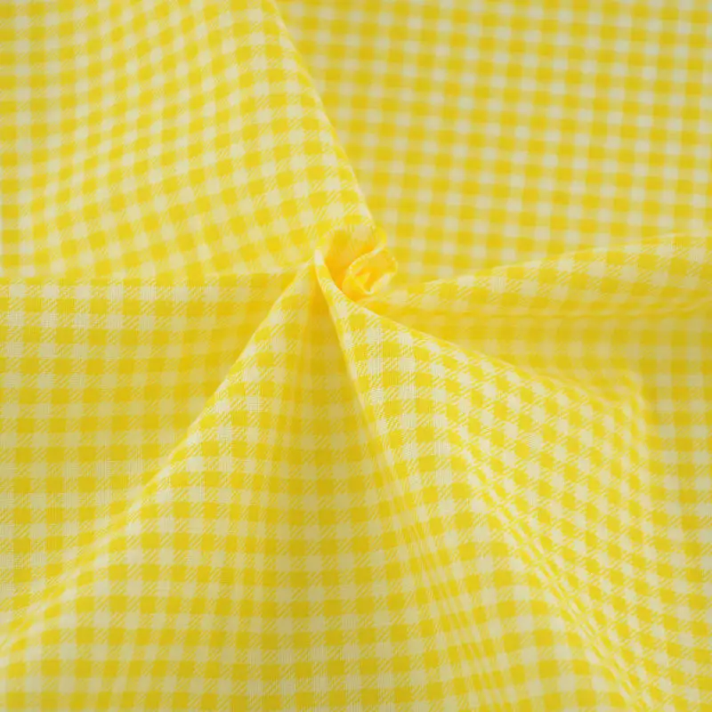 

Booksew New Golden Yellow and White Check Design 100% Cotton Fabric meter Sewing Material telas de algodon para patchwork