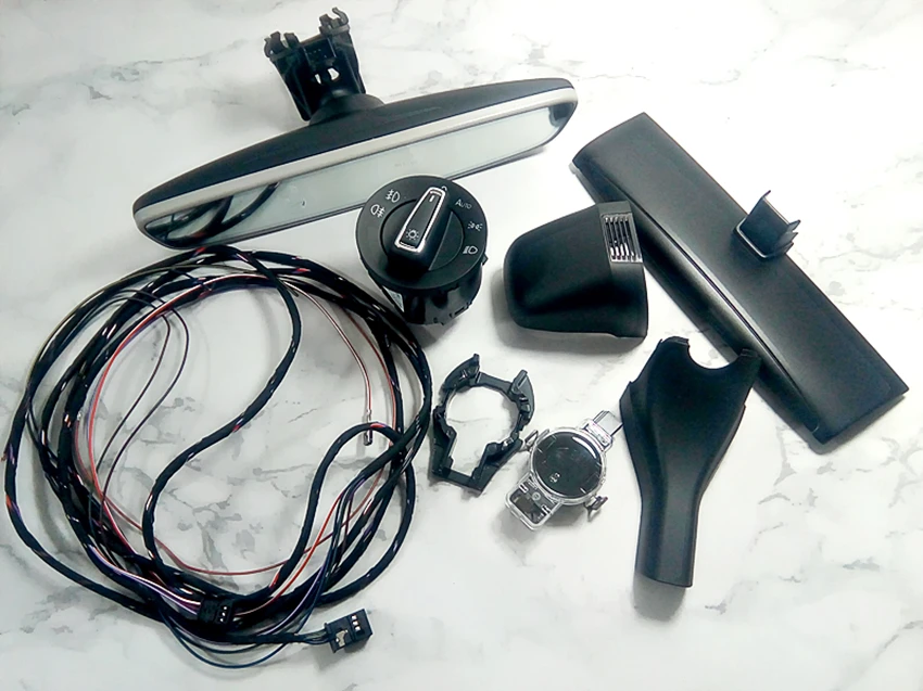 

Auto headlight switch+Rain Light Wiper Sensor Anti-glare Dimming Rear View Mirror For VW Golf 7 MK7