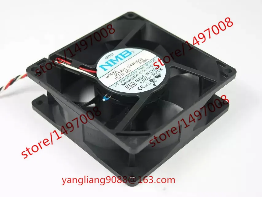 NMB MAT 3612KL 04W B66 ССА DC 12V 0.68A 3 жильный 92X92X32mm Сервер вентилятор охлаждения|square fan|server fandc