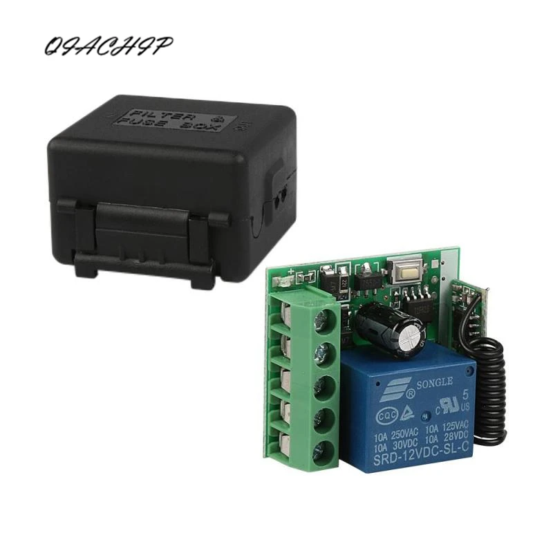 

433 Mhz DC12V 10A 1CH Relay Receiver RF Wireless Remote Control Switch Module For Remote Transmitter Diy Electronic Control Z2