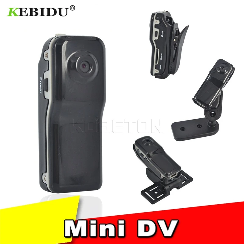

kebidu Black Mini DV Video Camera MD80 DVR 720P HD DVR Sport Outdoors With An Audio Support and Clip