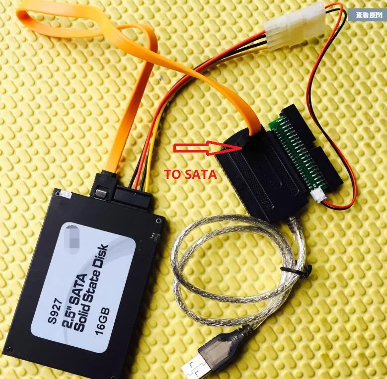 Velocidade para Ide 44p 40p Sata Disco Rígido Eletrônico Hdd Ssd Dom Leitor de Cartão 40 & 44 Buraco 40pin 44pin Sata cf Dom Adaptador Usb2.0 Alta - Imagem 4