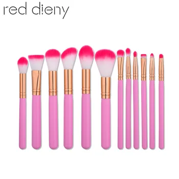 

New Pro 12Pcs Cosmetic Makeup Brushes Set Bulsh Powder Foundation Eyeshadow Eyeliner Lip Blend Make Up Brushes Beauty Tools Kit