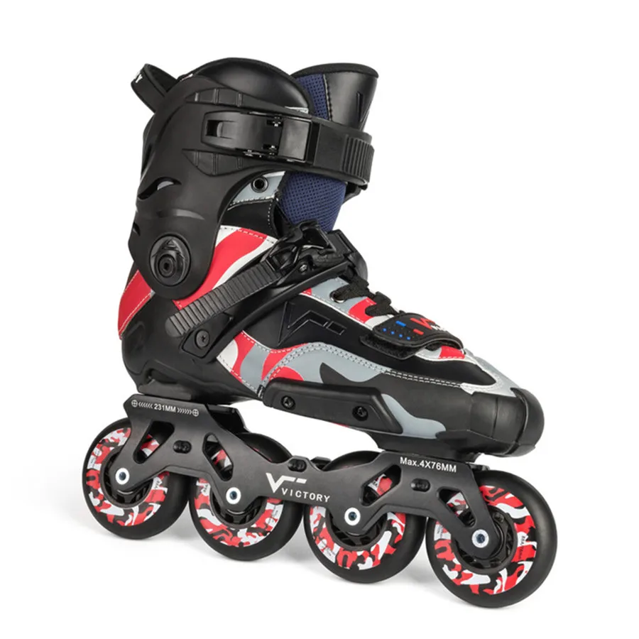 انزلاق حذاء تزلج بعجلات الأسطوانة أحذية التزلج 4*76 مللي متر 4*80 مللي متر 90A عجلات Patines لوول شحن التزلج مماثلة مع سيبا IGOR2