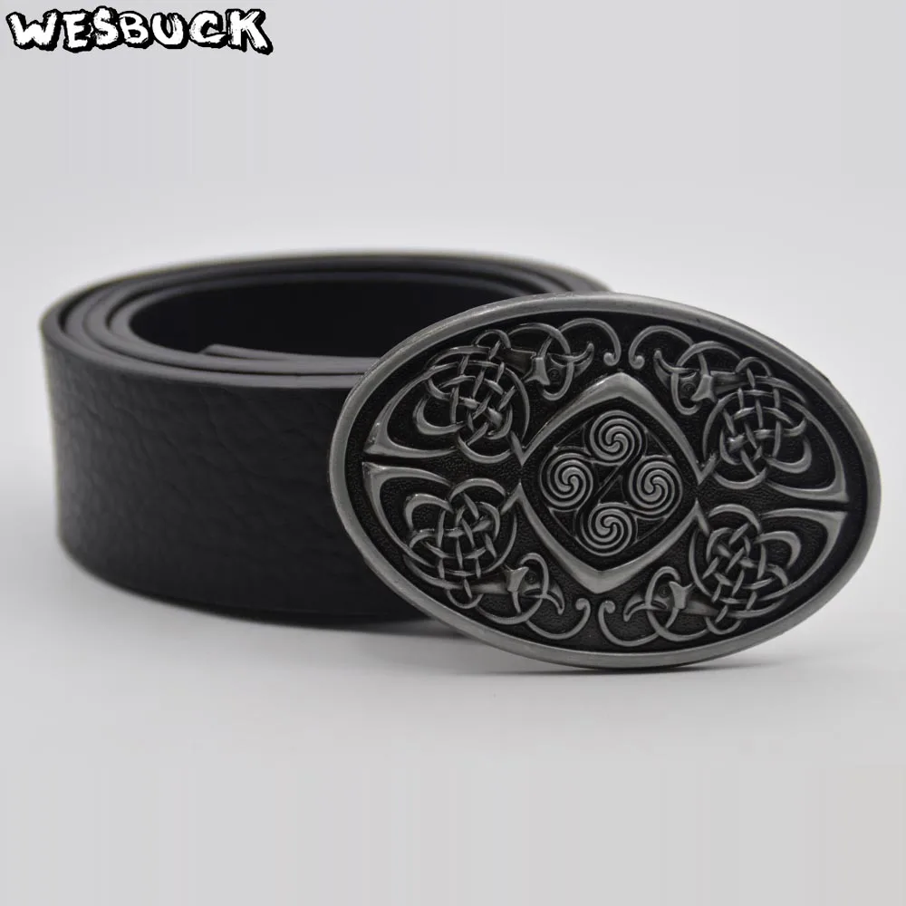 5 PCS MOQ WesBuck бренд Celti c пряжки ремня для Для мужчин женщин Прохладный овальной формы