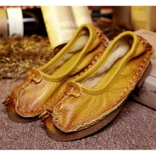 Прошито вручную; обувь из натуральной кожи Для женщин для женская обувь Женские мокасины на плоской подошве; есть большие размеры; Дамская обувь Chaussure Femmer Z165