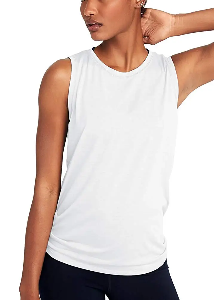 Женская футболка для спортзала, летняя майка для йоги, Быстросохнущий сетчатый спортивный жилет, женская одежда для фитнеса, майка без рукавов для тренировок, спортивная одежда для бега - Цвет: white