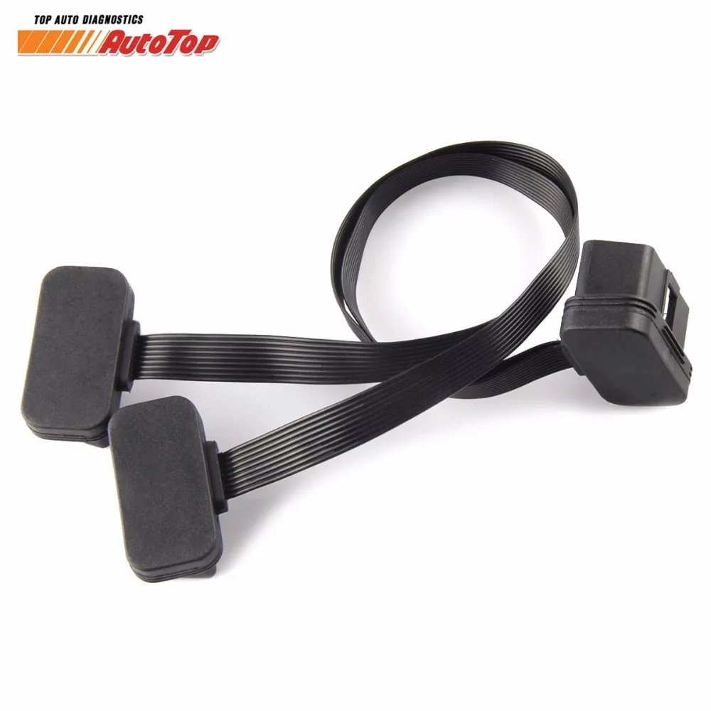 Лучшее качество OBD2 Удлинительный кабель 16 Pin 1 штырь к 2 Женский OBD II разъем