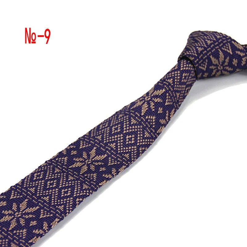 Винтажный Мужской Полосатый и Paisleys вязаный жаккардовый тканый галстук цветной обтягивающий галстук