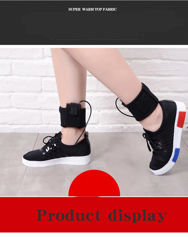 Women- Men- Insoles- Heated- Plush- Fur- Electric- Powered -Carbon -fiber -heating-Black- Walking- Heating- Insoles- 2 Straps & Cases (8)