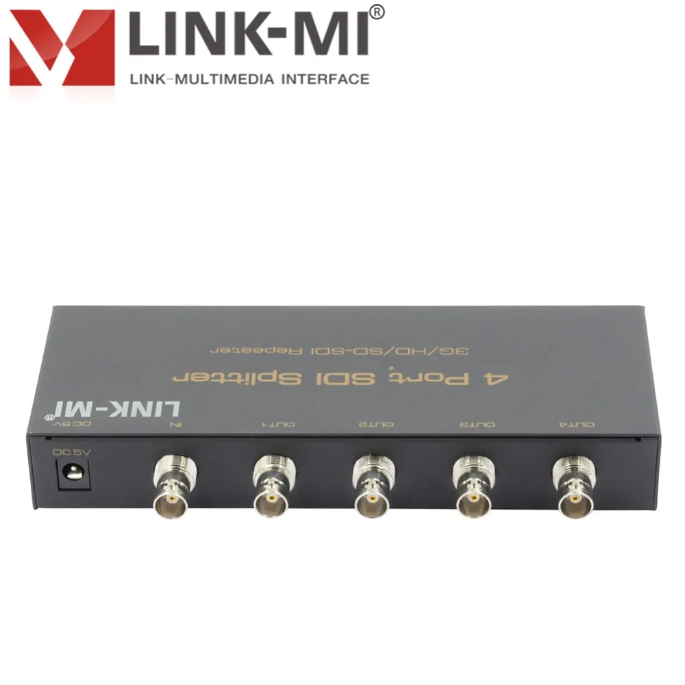 LINK MI HD SDI/3G SDI/SD plitter 1x4 BNC 4 порта SDI 3G распределение 1080p усилитель видео 1080P 1 в выхода
