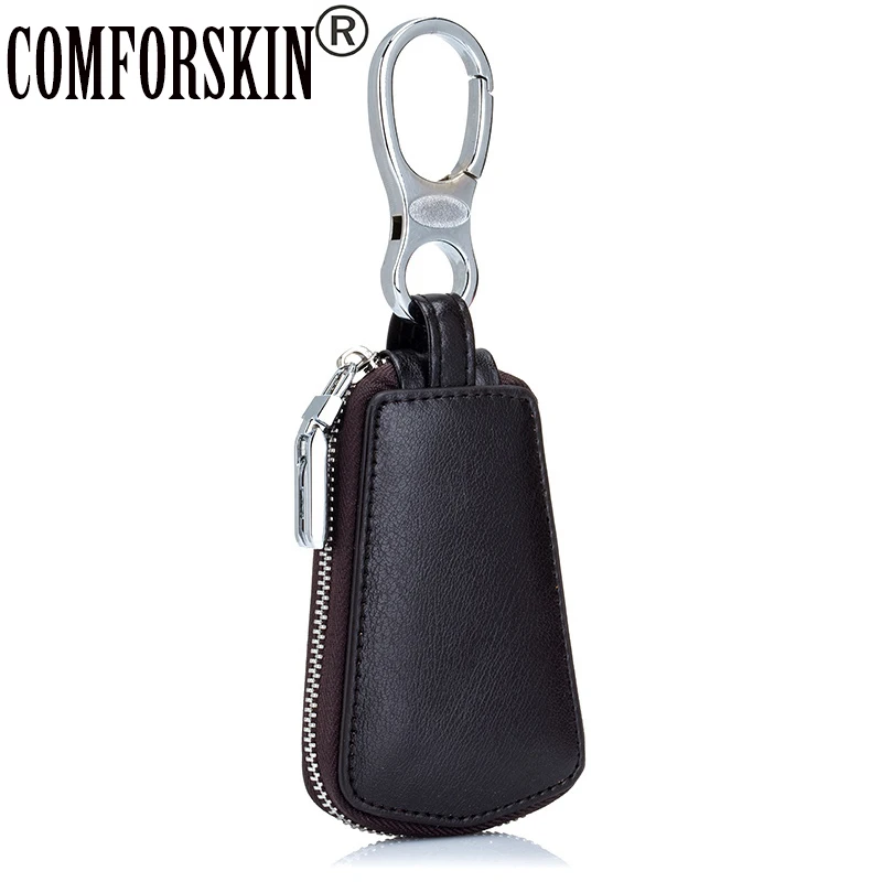 

Fashion Simple Style Split Leather Key Case Unisex Multinational Brand New Key Keeper Fashion Design Key Wallet For Car