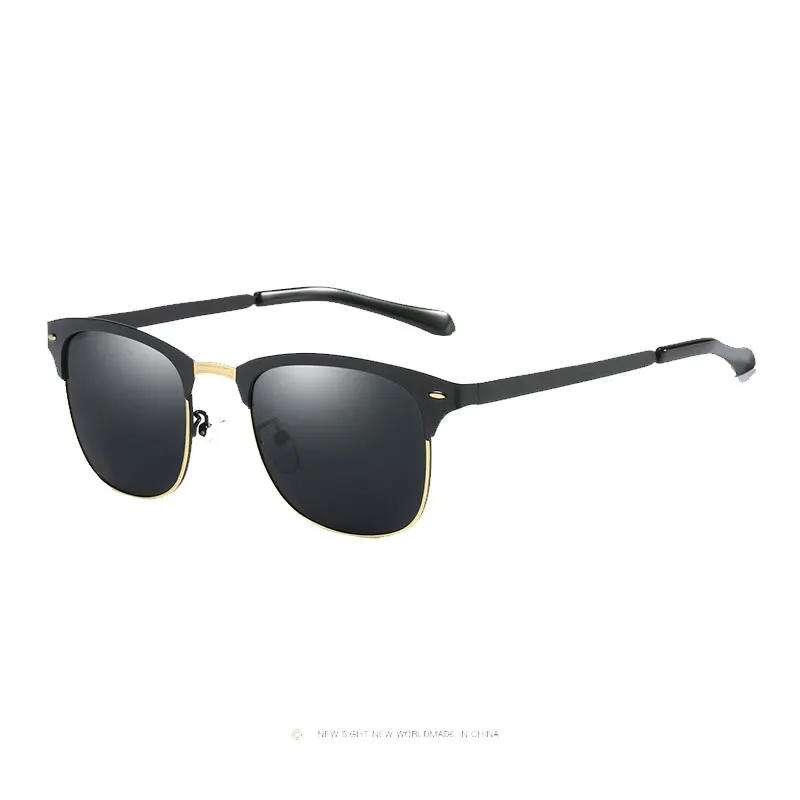 Солнцезащитные очки в стиле ретро Для женщин поляризационные Для мужчин Винтаж без оправы мужские и женские солнцезащитные очки для Для женщин s UV400 gafas-де-сол tenis feminino