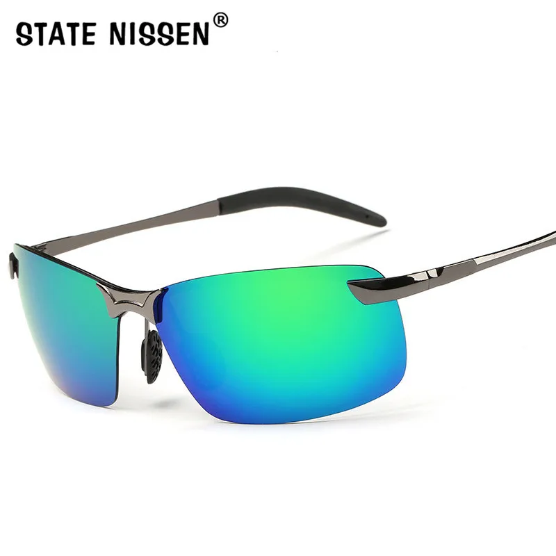 

STATE NISSEN Sport Sunglasses Men Brand Designer UV400 Protection Sun Glasses Outdoor Driving Polarized Eyewear Goggles Oculos