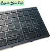 Оригинальный и новый с рамкой для HP ZBOOK 15 G3 17 G3 SP раскладка с подсветкой испанская клавиатура ► Фото 3/6