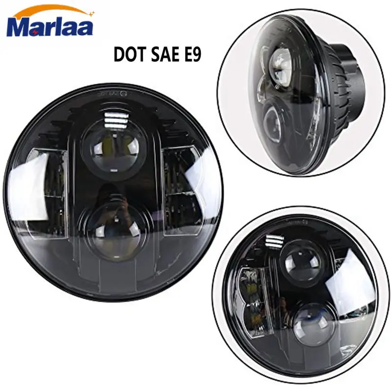 

7" Inch LED Headlight Bulbs 7 Inch Round 80W Headlight Kit Hi/Low Beam DRL Projection Led Headlamp for Jeep Wrangler Jk TJ