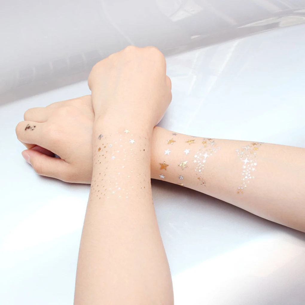 

Women Girl Female Face Freckle Scar Cover Body Tattoo Sticker Stamping Temporary Decal Decor