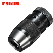 Сталь Self-Зажимной патрон 0-20 мм Сталь самозатягивающее устройство без ключа B12 B16 B18 B22 патрон для токарного станка электрический сверла