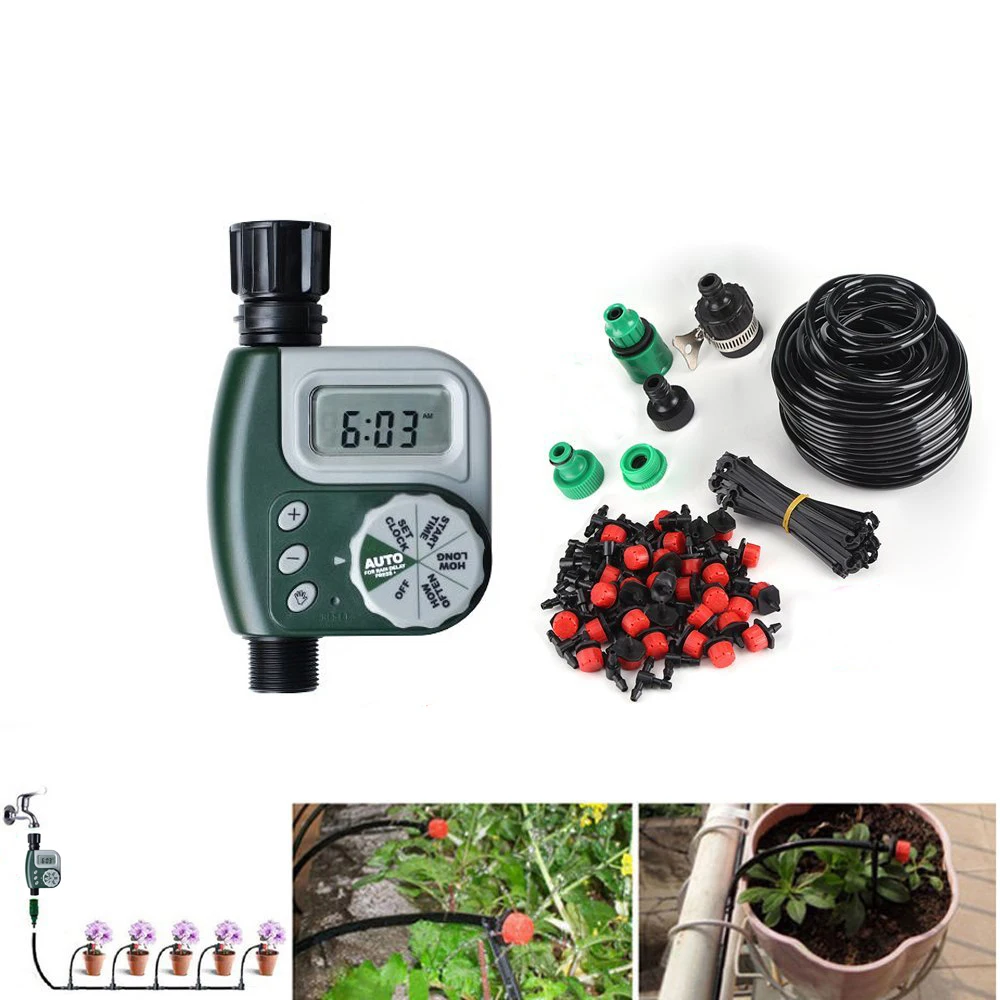 DIY Micro Irrigation Drip System, Plant Self Automatic Watering Timer