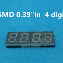 0.39in 0,3" SMD светодиодный дисплей 4 бит smd цифровая трубка 0,39 дюймов красный 7 сегментный 39,2*15*3,75 мм общий анод цифровой дисплей