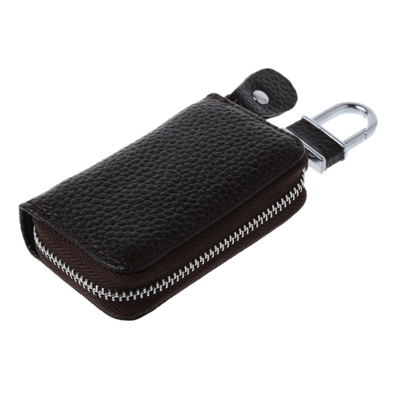 Мужской женский кожаный брелок для ключей Сумочка-портмоне сумка для ключей