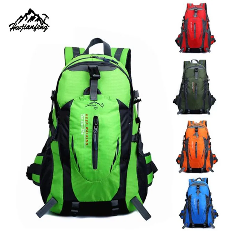 Brand 40L Outdoor mountaineering bag Hiking Camping Waterproof Nylon Travel Luggage Rucksack