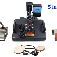 30*38 см 5 в 1 комбо термопресс машина термопереноса машина сублимации машина для крышки кружки тарелки футболки печати