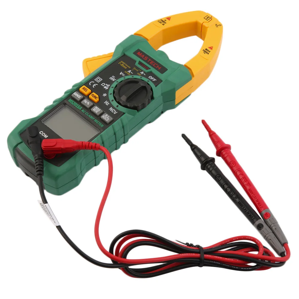MASTECH AC DC Voltage Digital Clamp Meter Multimeter 1000A 6000 Counts Worldwide Storein Clamp